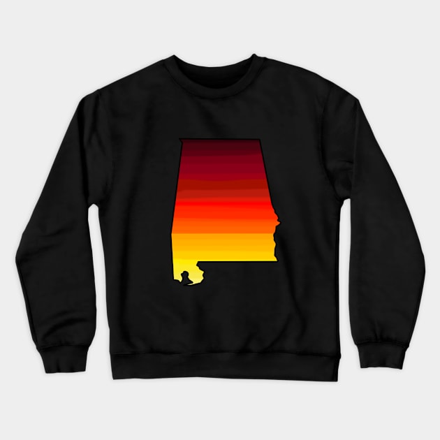 Alabama Sunset Crewneck Sweatshirt by PattyT